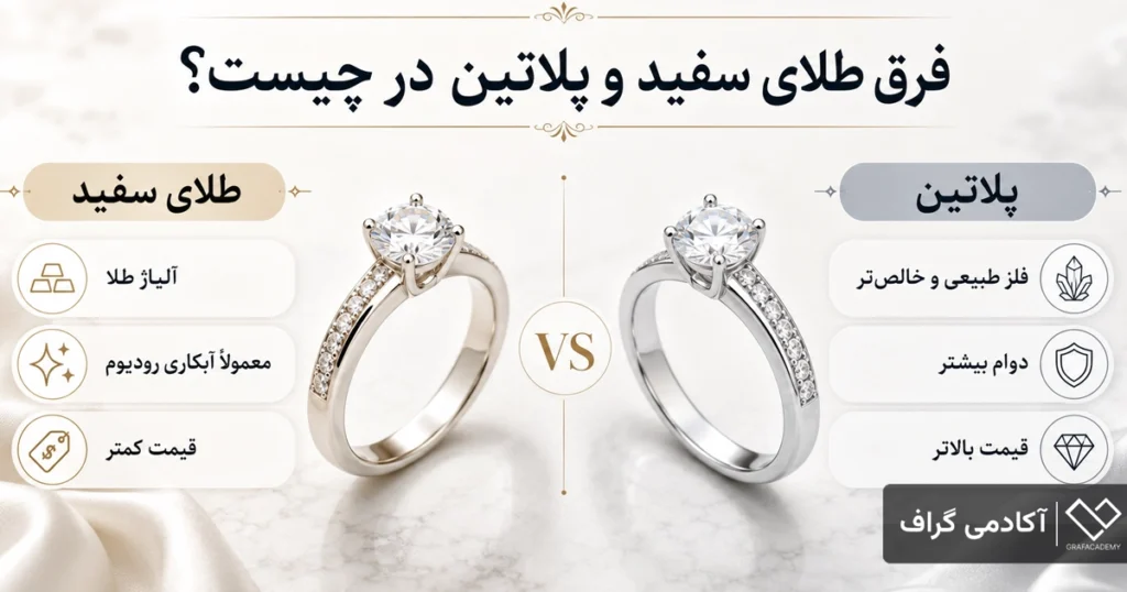 آیا طلای سفید همان پلاتین است